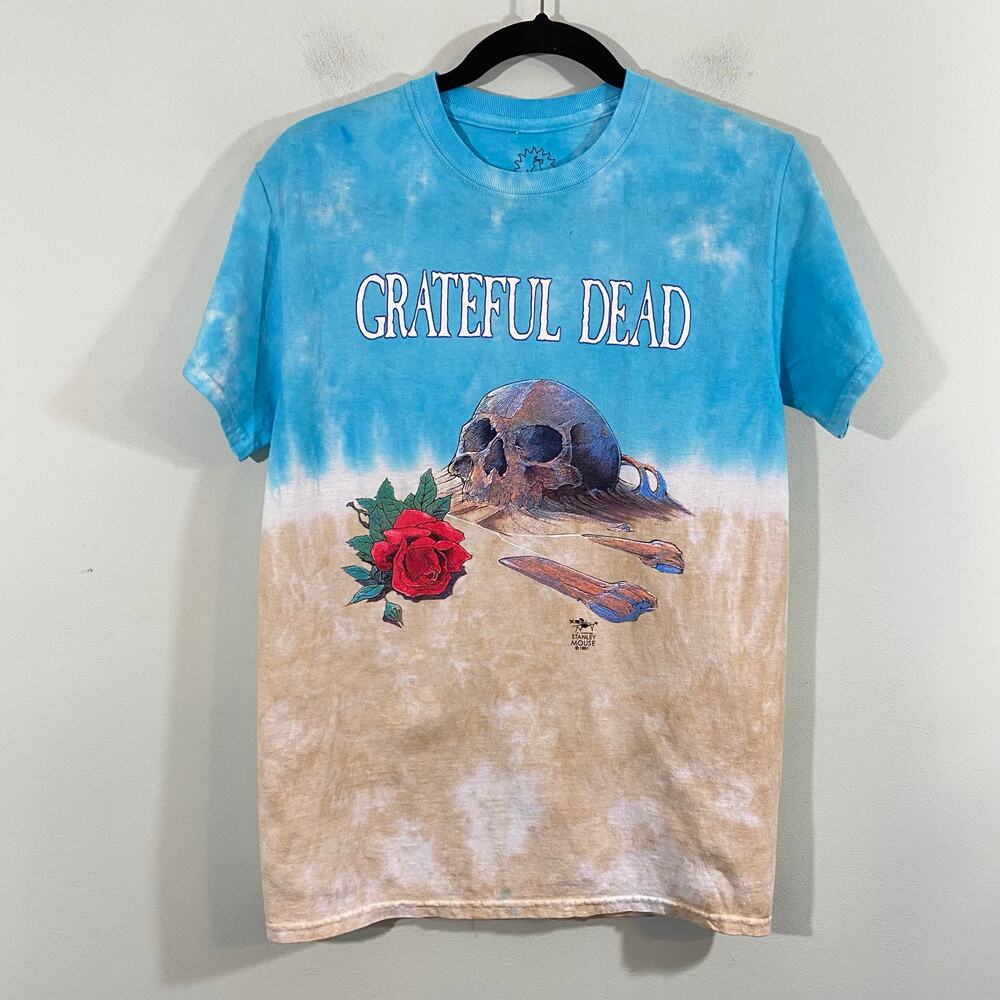 Grateful Dead Desert Skull Tie Dyed Short Sleeve Graphics Tee Size S